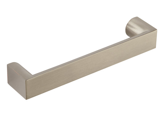 Half moon bar handle brushed steel